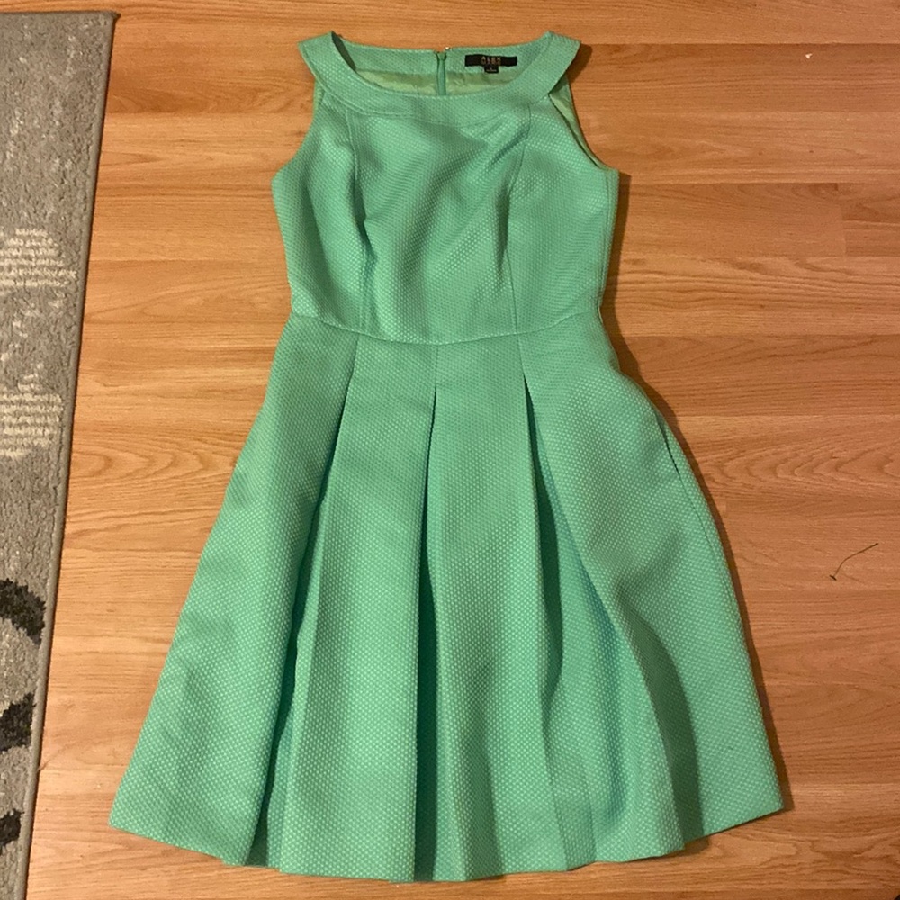 Lime Green A-Line Dress